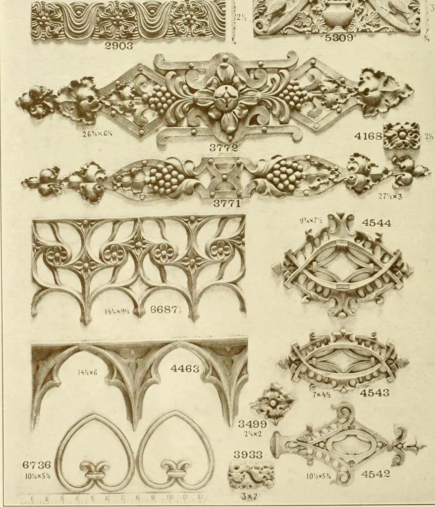 An illustration from Catalog of Capitals, brackets and compo ornament for exterior and interior decoration, 1900, leaf 55