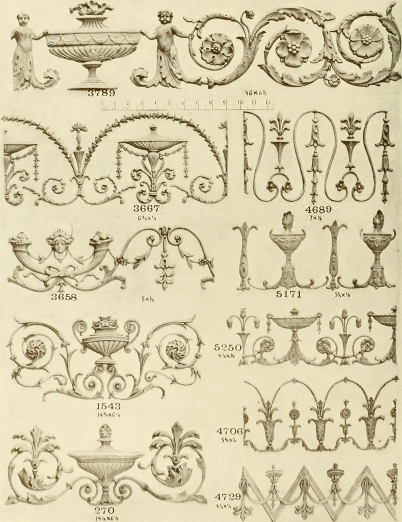 An illustration from Catalog of Capitals, brackets and compo ornament for exterior and interior decoration, 1900, leaf 57