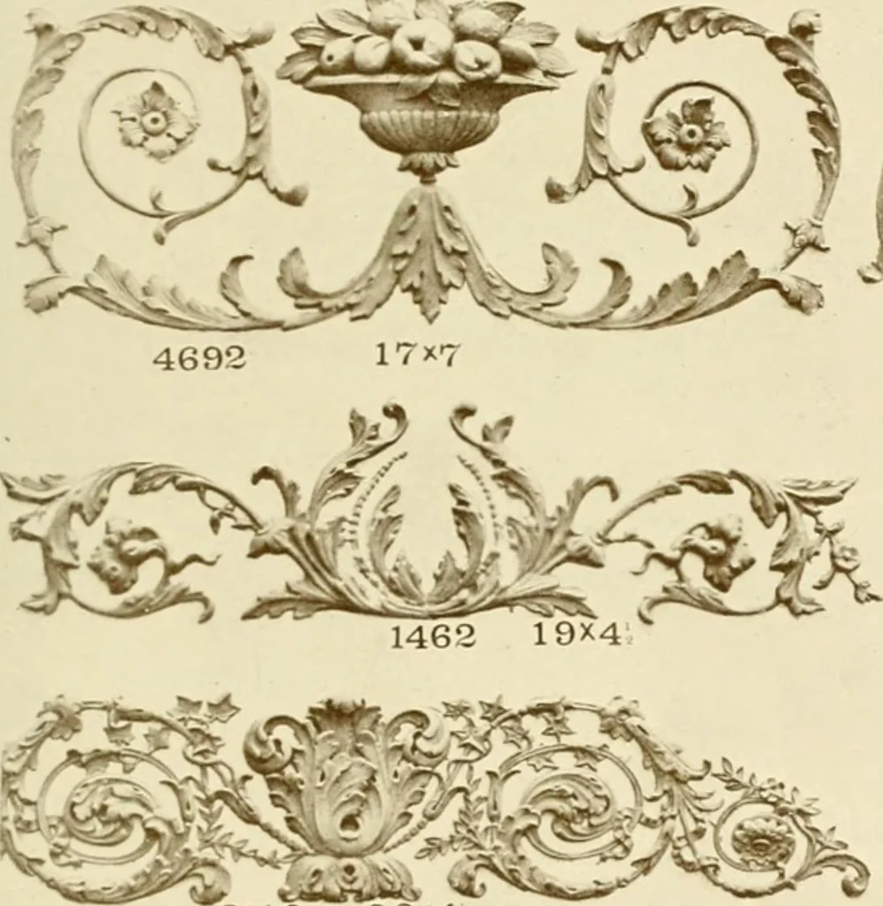 An illustration from Catalog of Capitals, brackets and compo ornament for exterior and interior decoration, 1900, leaf 58