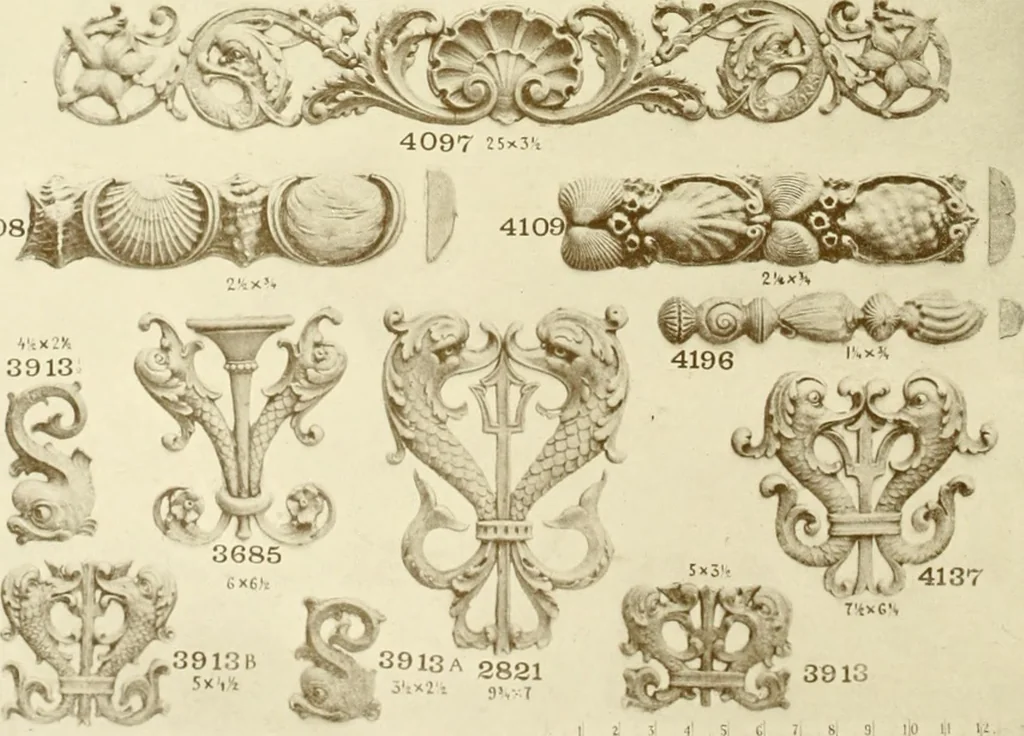 An illustration from Catalog of Capitals, brackets and compo ornament for exterior and interior decoration, 1900, leaf 59