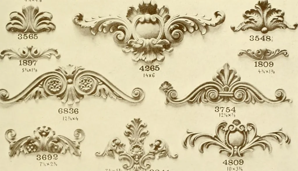 An illustration from Catalog of Capitals, brackets and compo ornament for exterior and interior decoration, 1900, leaf 60