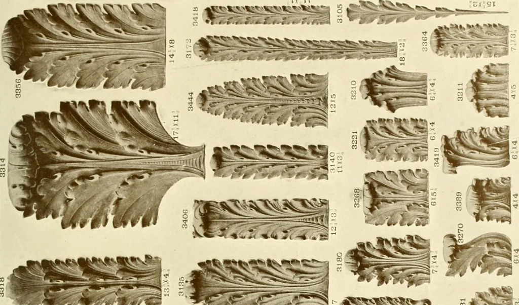 An illustration from Catalog of Capitals, brackets and compo ornament for exterior and interior decoration, 1900, leaf 62