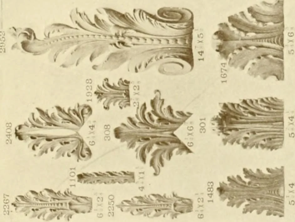 An illustration from Catalog of Capitals, brackets and compo ornament for exterior and interior decoration, 1900, leaf 64