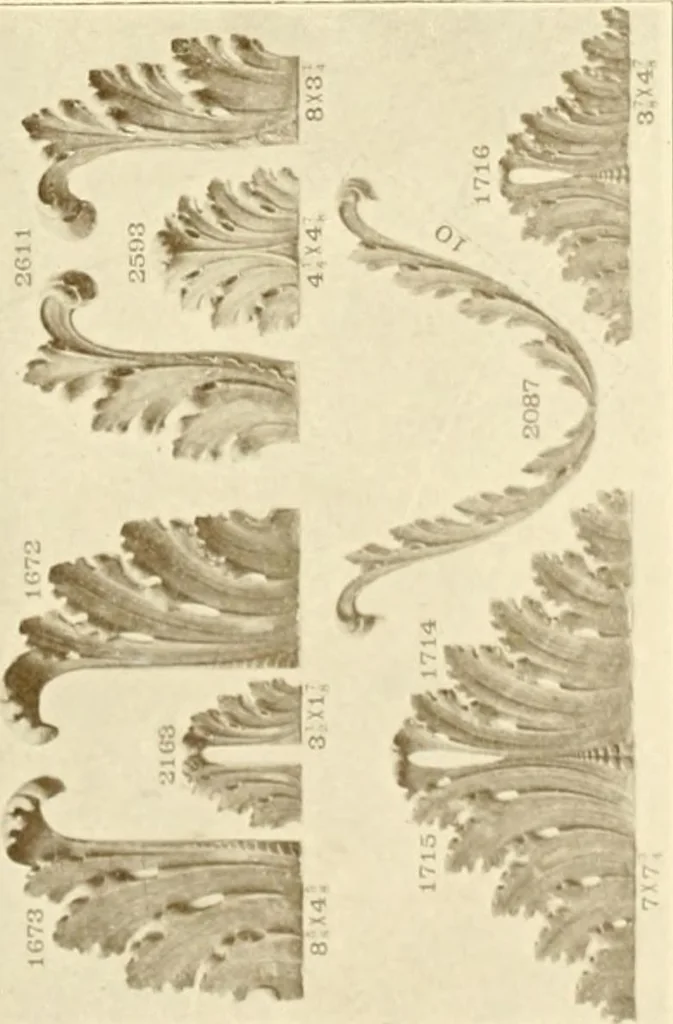 An illustration from Catalog of Capitals, brackets and compo ornament for exterior and interior decoration, 1900, leaf 64