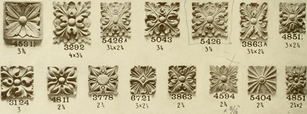 An illustration from Catalog of Capitals, brackets and compo ornament for exterior and interior decoration, 1900, leaf 71
