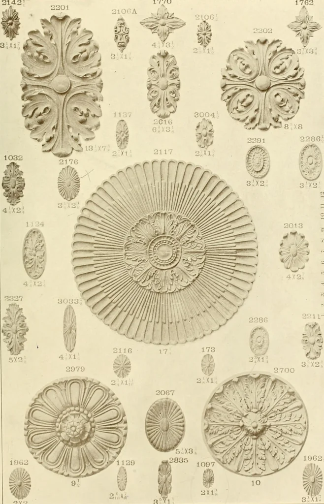 An illustration from Catalog of Capitals, brackets and compo ornament for exterior and interior decoration, 1900, leaf 72