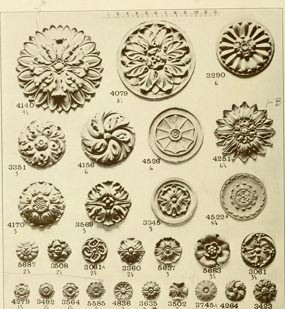 An illustration from Catalog of Capitals, brackets and compo ornament for exterior and interior decoration, 1900, leaf 73