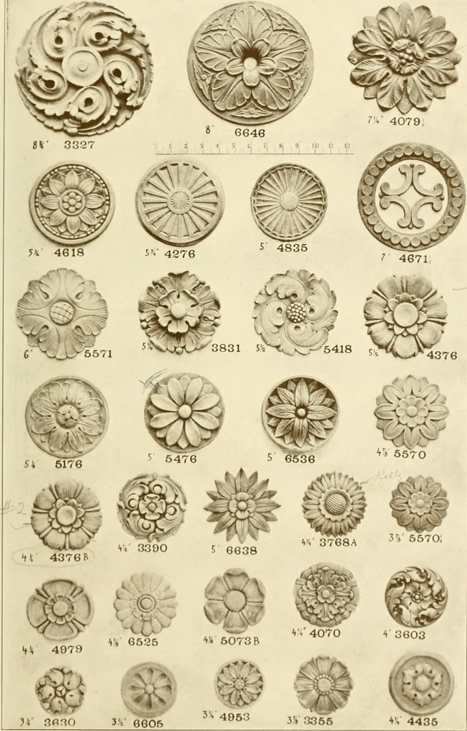 An illustration from Catalog of Capitals, brackets and compo ornament for exterior and interior decoration, 1900, leaf 74