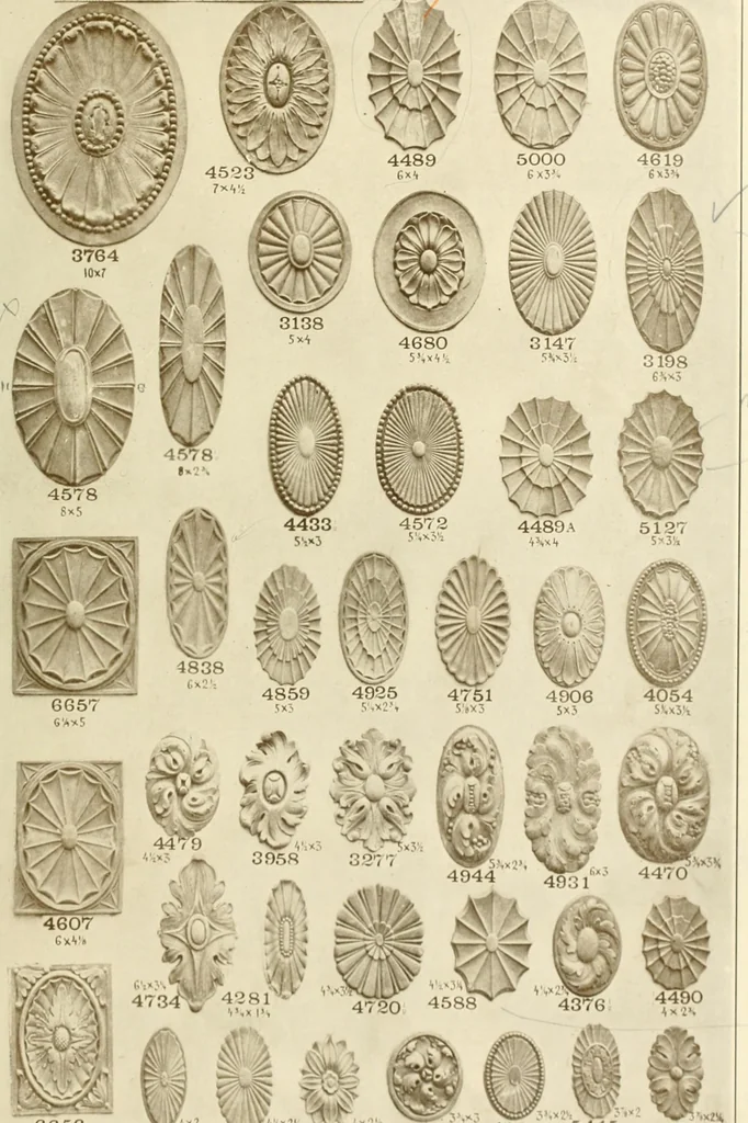 An illustration from Catalog of Capitals, brackets and compo ornament for exterior and interior decoration, 1900, leaf 80