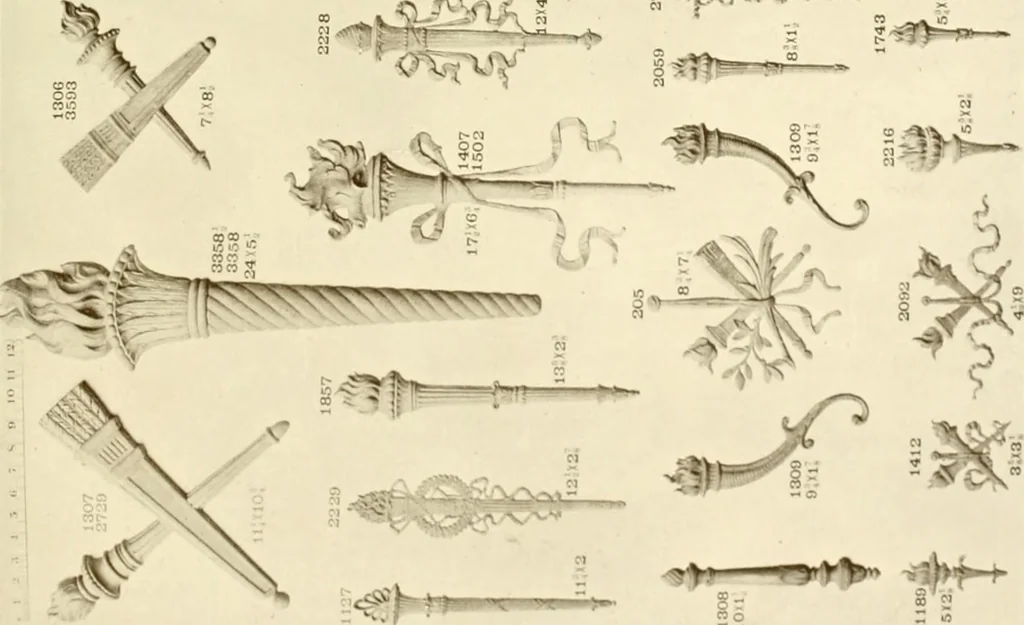 An illustration from Catalog of Capitals, brackets and compo ornament for exterior and interior decoration, 1900, leaf 84