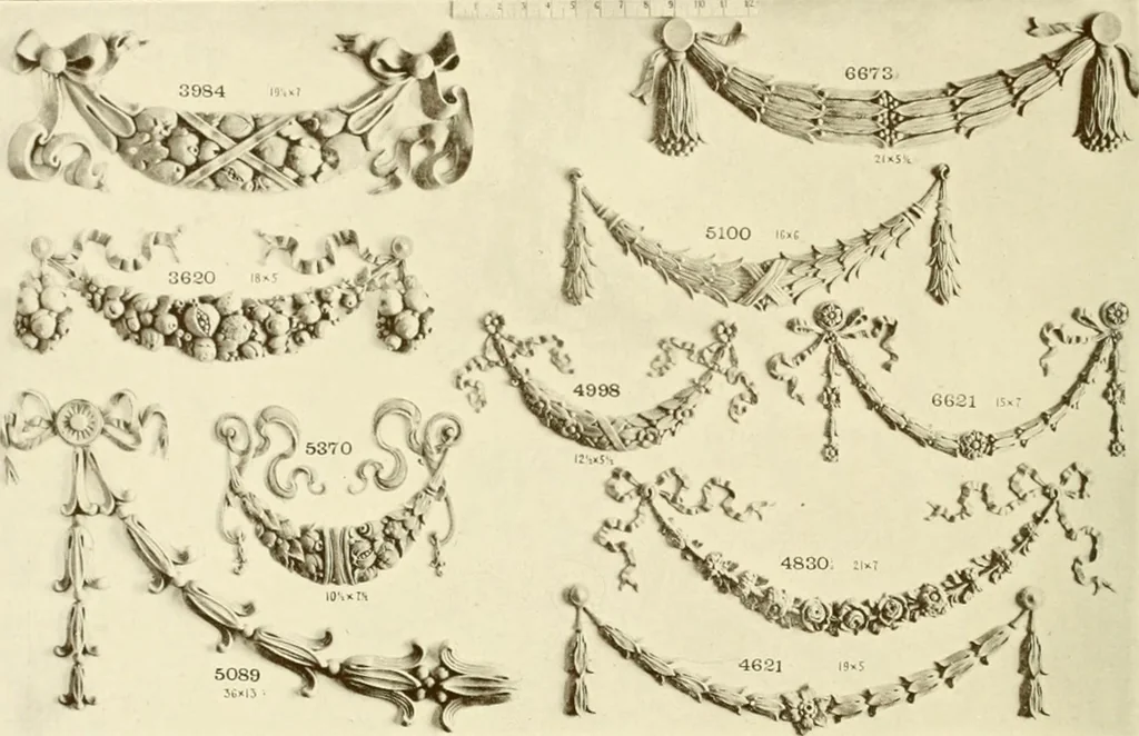 An illustration from Catalog of Capitals, brackets and compo ornament for exterior and interior decoration, 1900, leaf 91