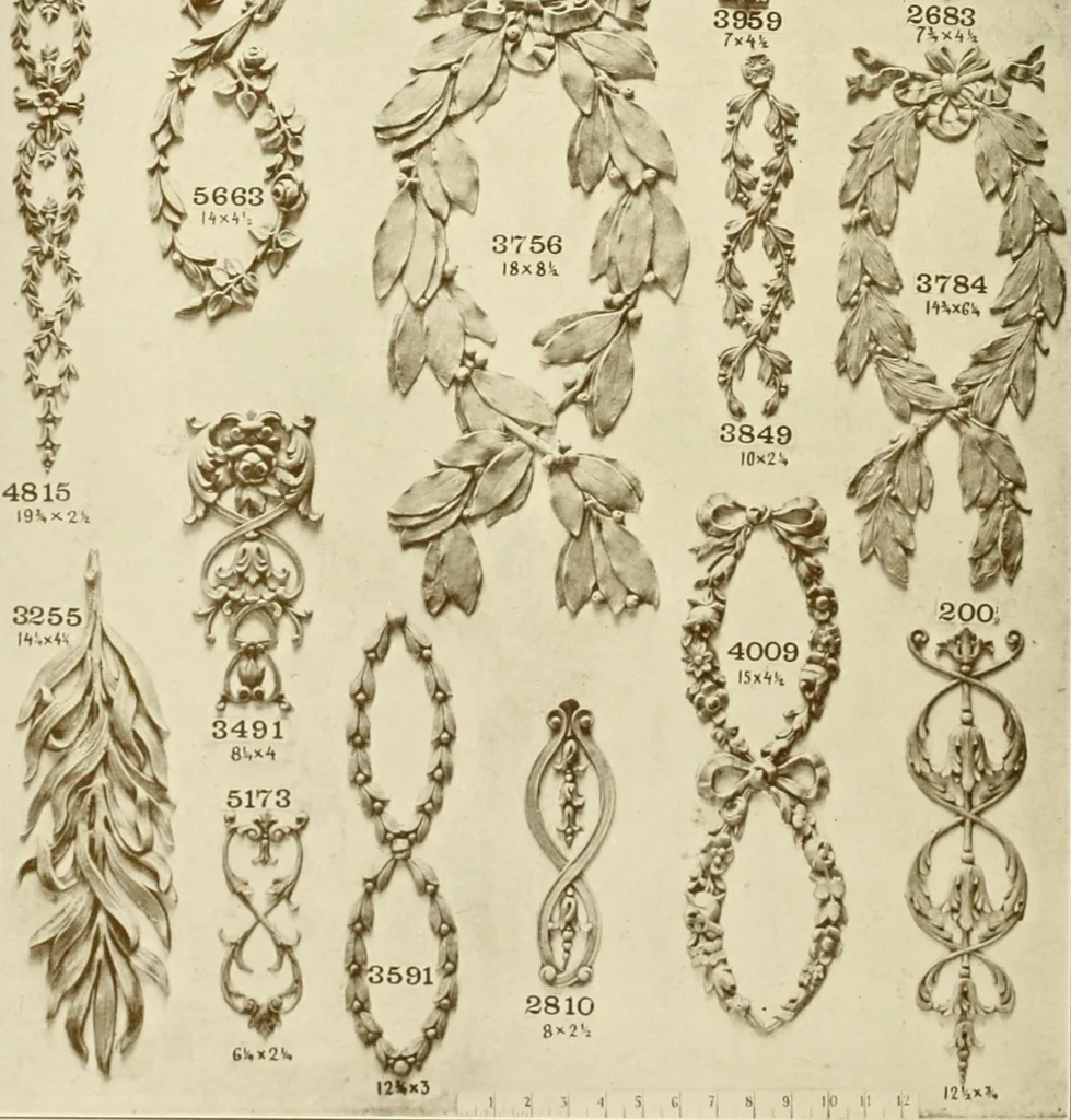 An illustration from Catalog of Capitals, brackets and compo ornament for exterior and interior decoration, 1900, leaf 93