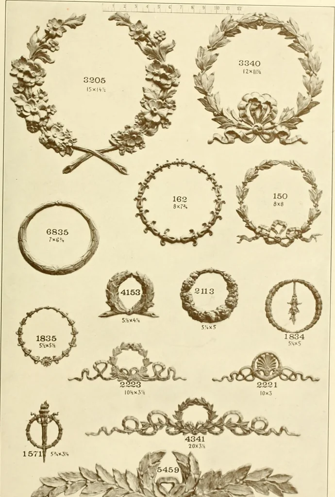 An illustration from Catalog of Capitals, brackets and compo ornament for exterior and interior decoration, 1900, leaf 98