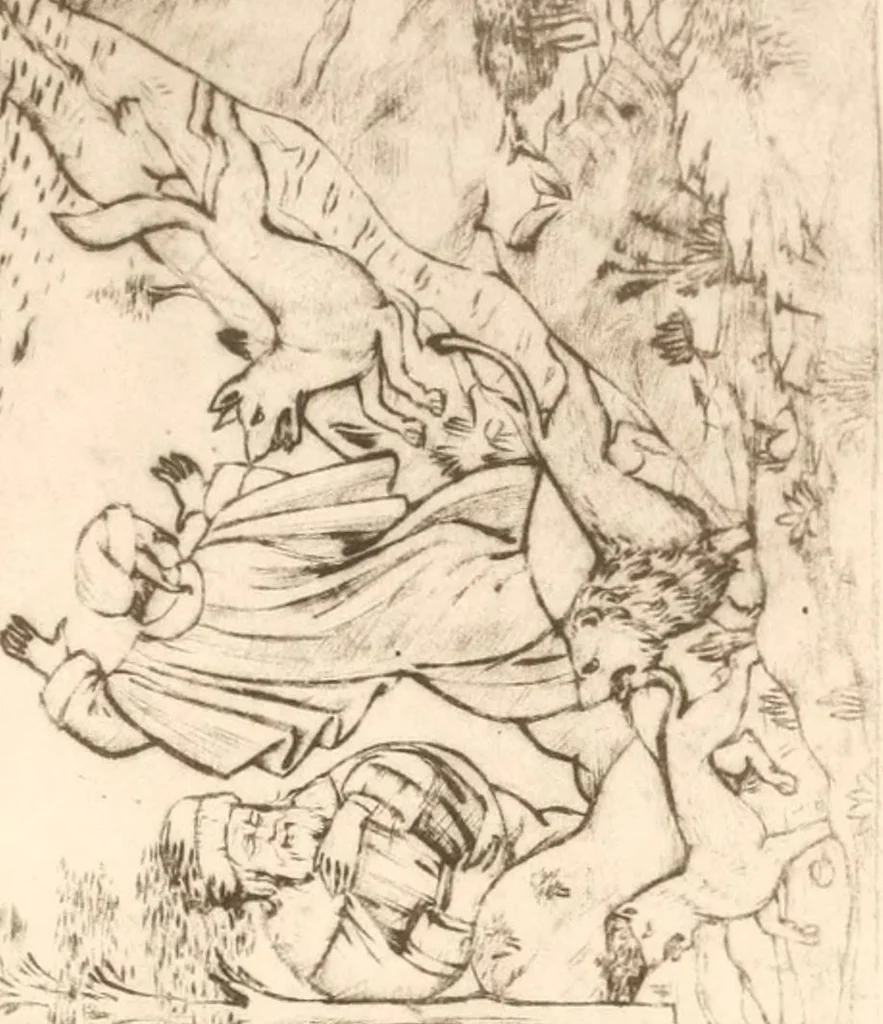 An illustration from Catalog of the Gardiner Greene Hubbard collection of engravings, presented to the Library of Congress by Mrs. Gardiner Greene Hubbard, 1905, leaf 46
