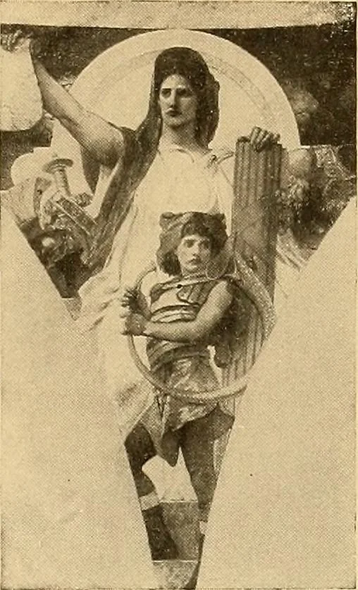 An illustration from Catalog of large carbon photographs, photogravures, engravings, etchings and copper-plate paintings in the educational art exhibitions of A.W. Elson & Company with a list of other pictures recommended for school, library, and home decoration, 1910, leaf 102
