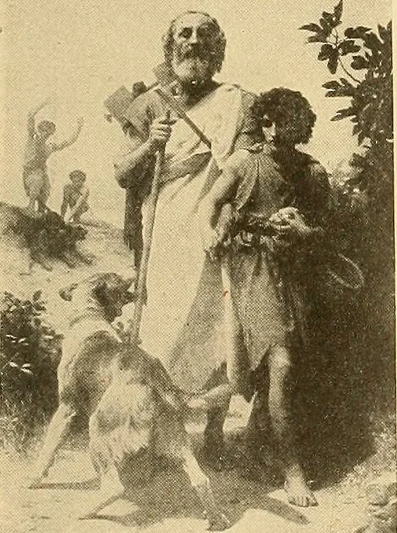 An illustration from Catalog of large carbon photographs, photogravures, engravings, etchings and copper-plate paintings in the educational art exhibitions of A.W. Elson & Company with a list of other pictures recommended for school, library, and home decoration, 1910, leaf 106