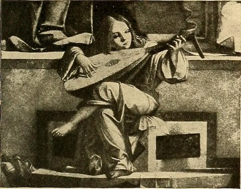 An illustration from Catalog of large carbon photographs, photogravures, engravings, etchings and copper-plate paintings in the educational art exhibitions of A.W. Elson & Company with a list of other pictures recommended for school, library, and home decoration, 1910, leaf 44