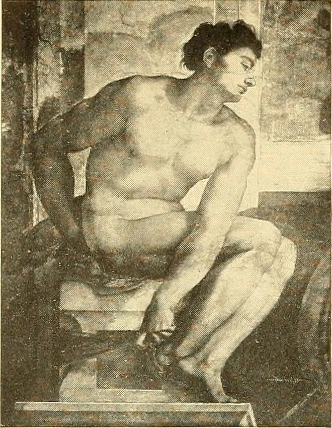 An illustration from Catalog of large carbon photographs, photogravures, engravings, etchings and copper-plate paintings in the educational art exhibitions of A.W. Elson & Company with a list of other pictures recommended for school, library, and home decoration, 1910, leaf 45