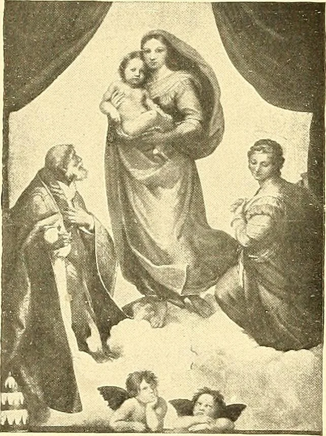 An illustration from Catalog of large carbon photographs, photogravures, engravings, etchings and copper-plate paintings in the educational art exhibitions of A.W. Elson & Company with a list of other pictures recommended for school, library, and home decoration, 1910, leaf 45