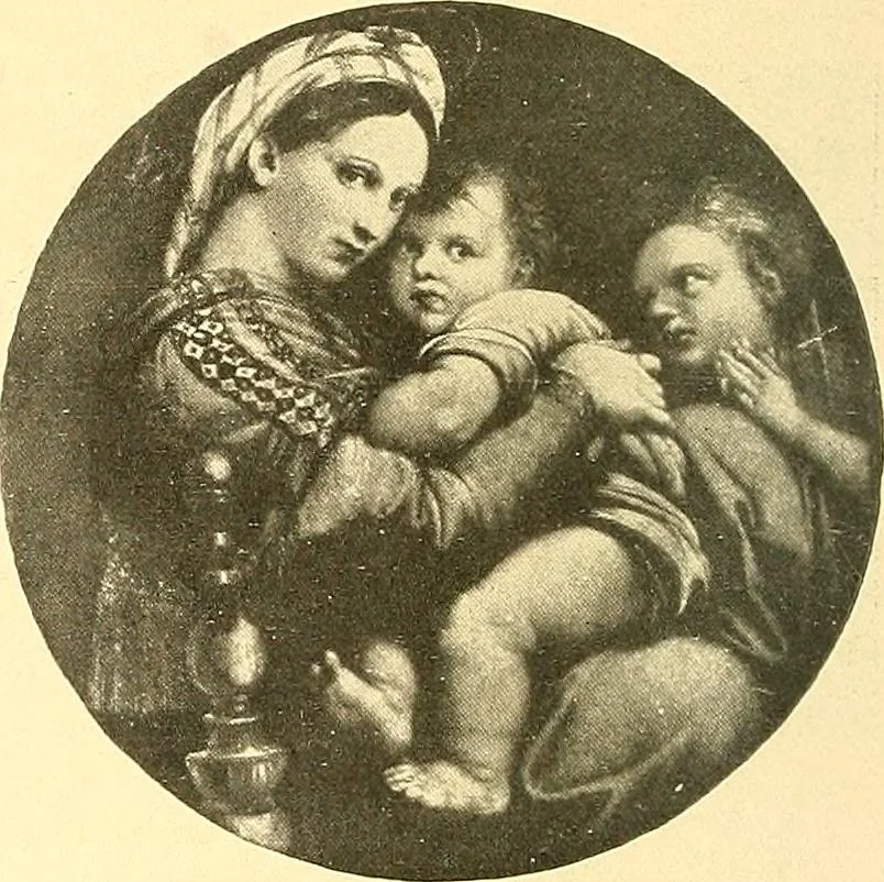 An illustration from Catalog of large carbon photographs, photogravures, engravings, etchings and copper-plate paintings in the educational art exhibitions of A.W. Elson & Company with a list of other pictures recommended for school, library, and home decoration, 1910, leaf 45