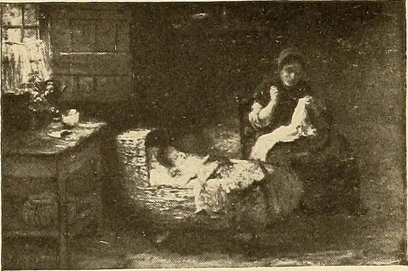 An illustration from Catalog of large carbon photographs, photogravures, engravings, etchings and copper-plate paintings in the educational art exhibitions of A.W. Elson & Company with a list of other pictures recommended for school, library, and home decoration, 1910, leaf 50
