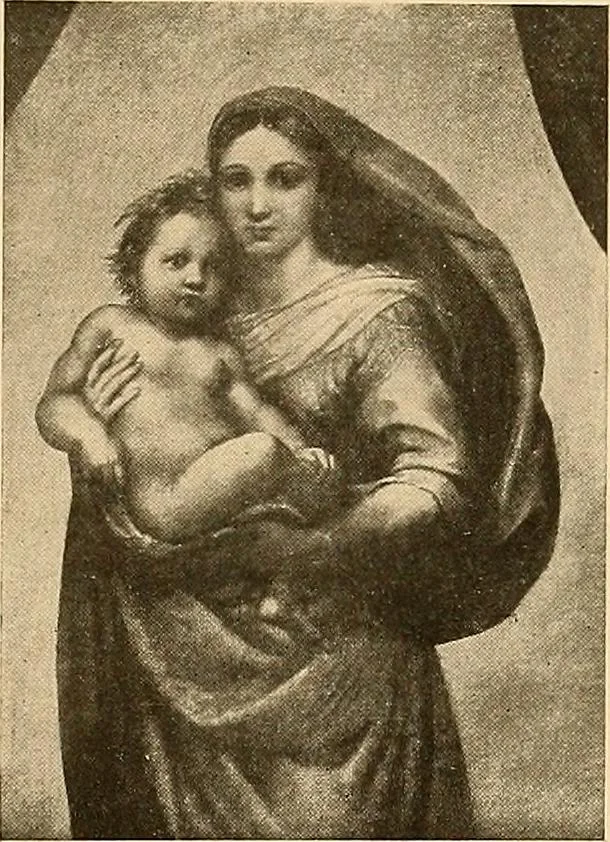 An illustration from Catalog of large carbon photographs, photogravures, engravings, etchings and copper-plate paintings in the educational art exhibitions of A.W. Elson & Company with a list of other pictures recommended for school, library, and home decoration, 1910, leaf 54