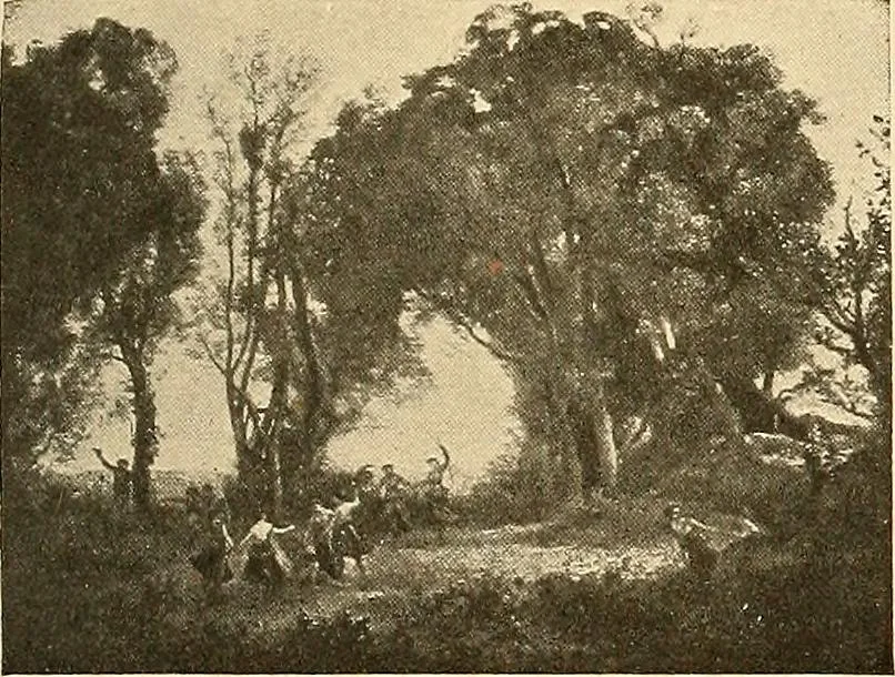 An illustration from Catalog of large carbon photographs, photogravures, engravings, etchings and copper-plate paintings in the educational art exhibitions of A.W. Elson & Company with a list of other pictures recommended for school, library, and home decoration, 1910, leaf 58