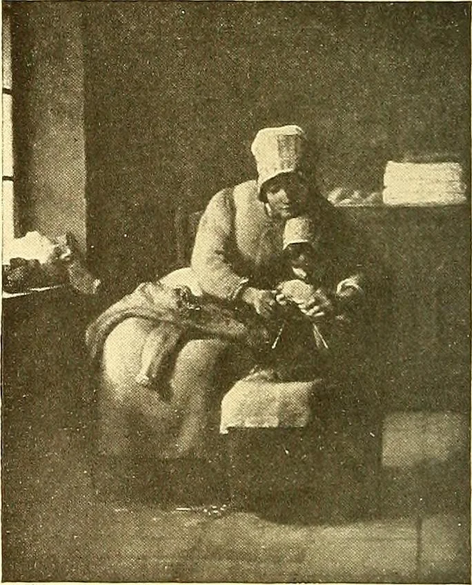 An illustration from Catalog of large carbon photographs, photogravures, engravings, etchings and copper-plate paintings in the educational art exhibitions of A.W. Elson & Company with a list of other pictures recommended for school, library, and home decoration, 1910, leaf 59