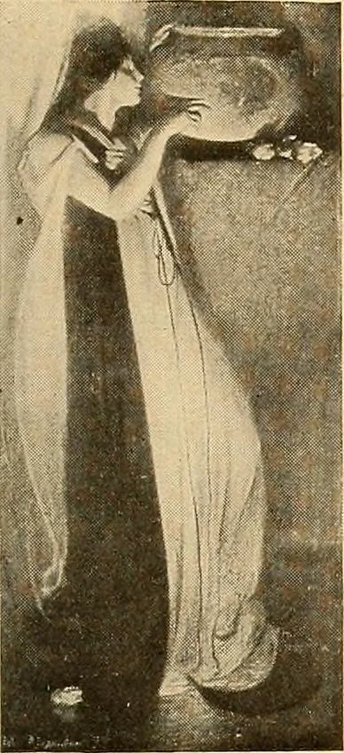An illustration from Catalog of large carbon photographs, photogravures, engravings, etchings and copper-plate paintings in the educational art exhibitions of A.W. Elson & Company with a list of other pictures recommended for school, library, and home decoration, 1910, leaf 70