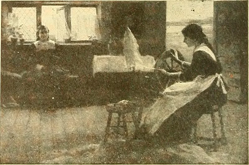 An illustration from Catalog of large carbon photographs, photogravures, engravings, etchings and copper-plate paintings in the educational art exhibitions of A.W. Elson & Company with a list of other pictures recommended for school, library, and home decoration, 1910, leaf 81