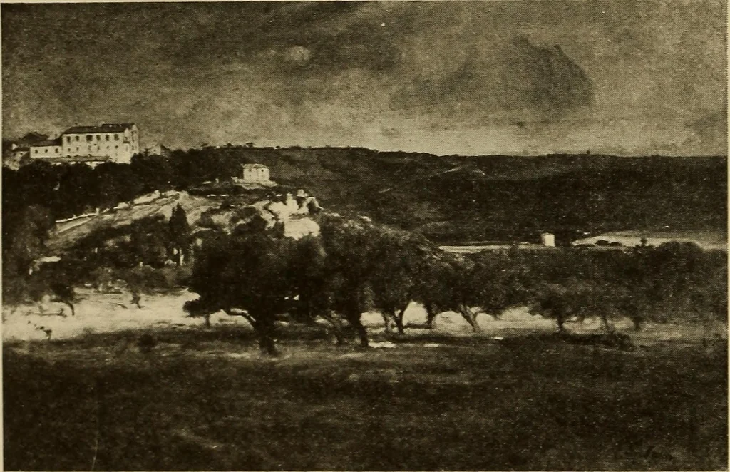 An illustration from Catalog of paintings by eminent American old masters : and by some of the prominent living American artists, from the collection of Young's Art Galleries, 1918, leaf 15