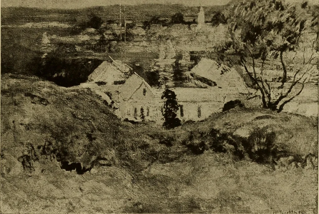 An illustration from Catalog of paintings by eminent American old masters : and by some of the prominent living American artists, from the collection of Young's Art Galleries, 1918, leaf 18