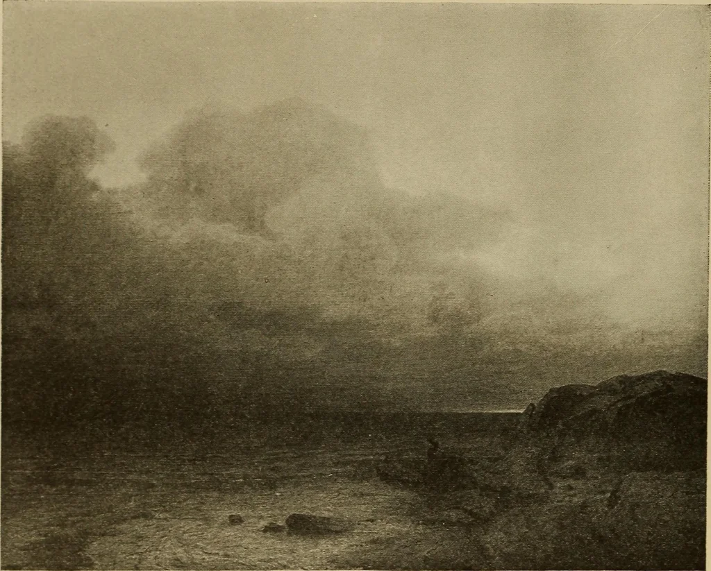 An illustration from Catalog of paintings by eminent American old masters : and by some of the prominent living American artists, from the collection of Young's Art Galleries, 1918, leaf 19