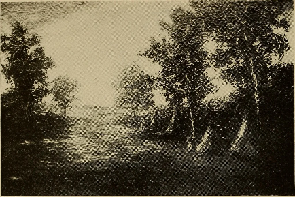 An illustration from Catalog of paintings by eminent American old masters : and by some of the prominent living American artists, from the collection of Young's Art Galleries, 1918, leaf 23