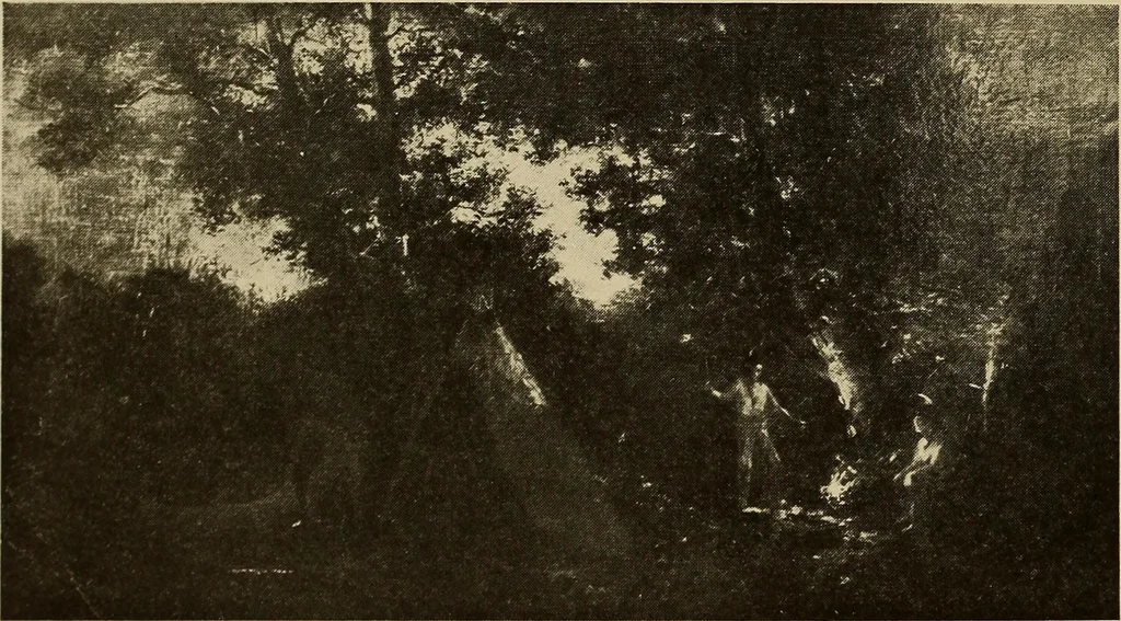 An illustration from Catalog of paintings by eminent American old masters : and by some of the prominent living American artists, from the collection of Young's Art Galleries, 1918, leaf 23
