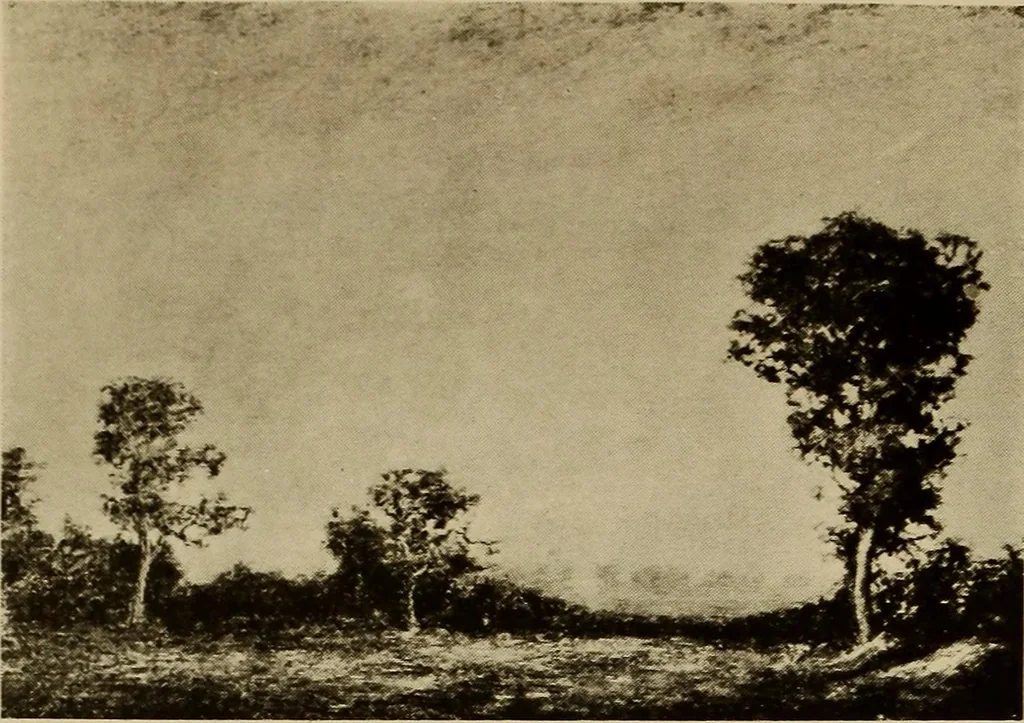 An illustration from Catalog of paintings by eminent American old masters : and by some of the prominent living American artists, from the collection of Young's Art Galleries, 1918, leaf 27