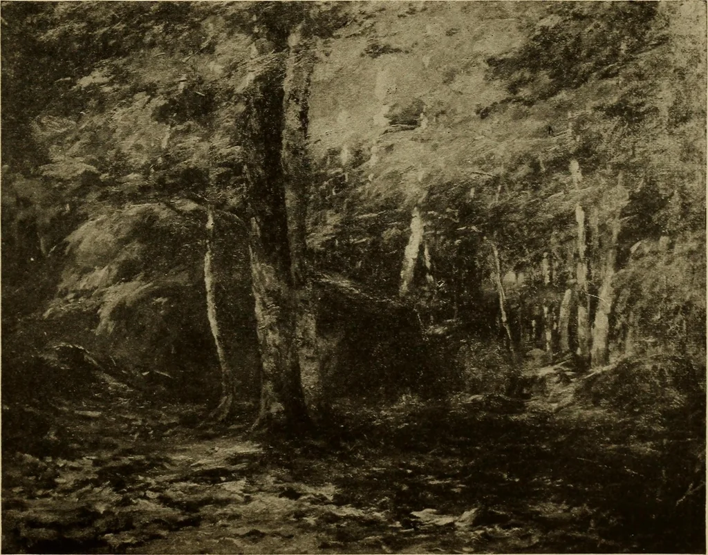 An illustration from Catalog of paintings by eminent American old masters : and by some of the prominent living American artists, from the collection of Young's Art Galleries, 1918, leaf 46