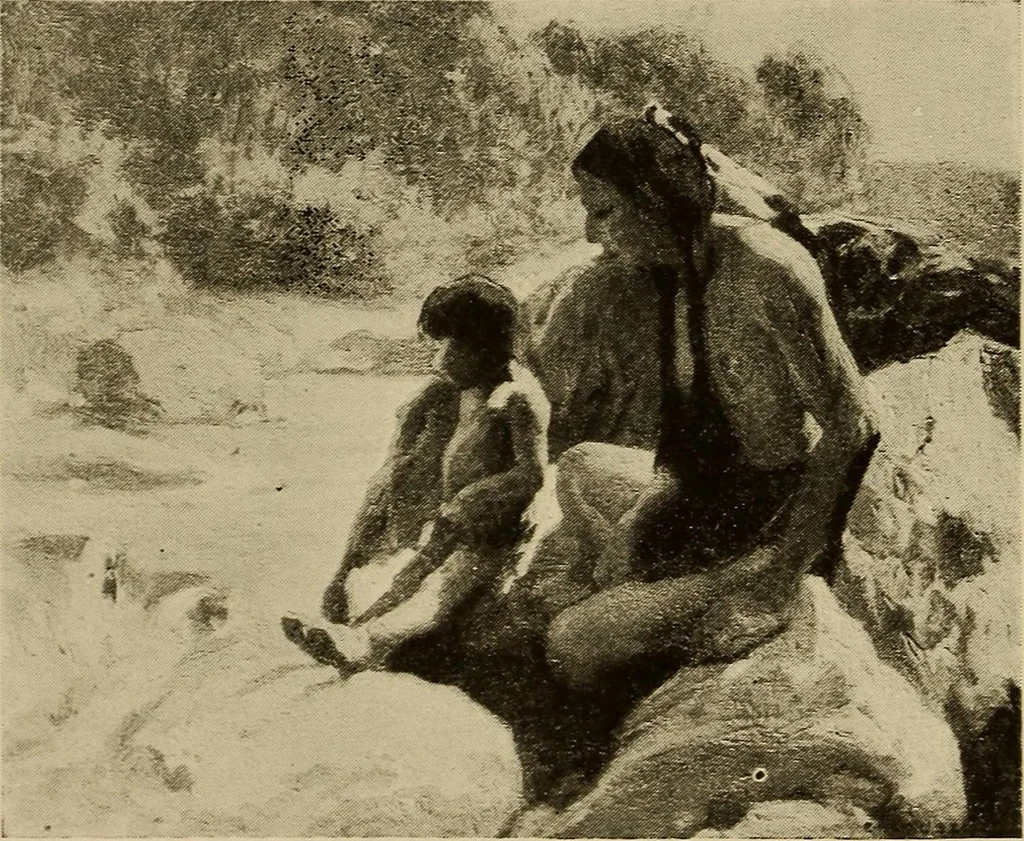 An illustration from Catalog of paintings by eminent American old masters : and by some of the prominent living American artists, from the collection of Young's Art Galleries, 1918, leaf 55