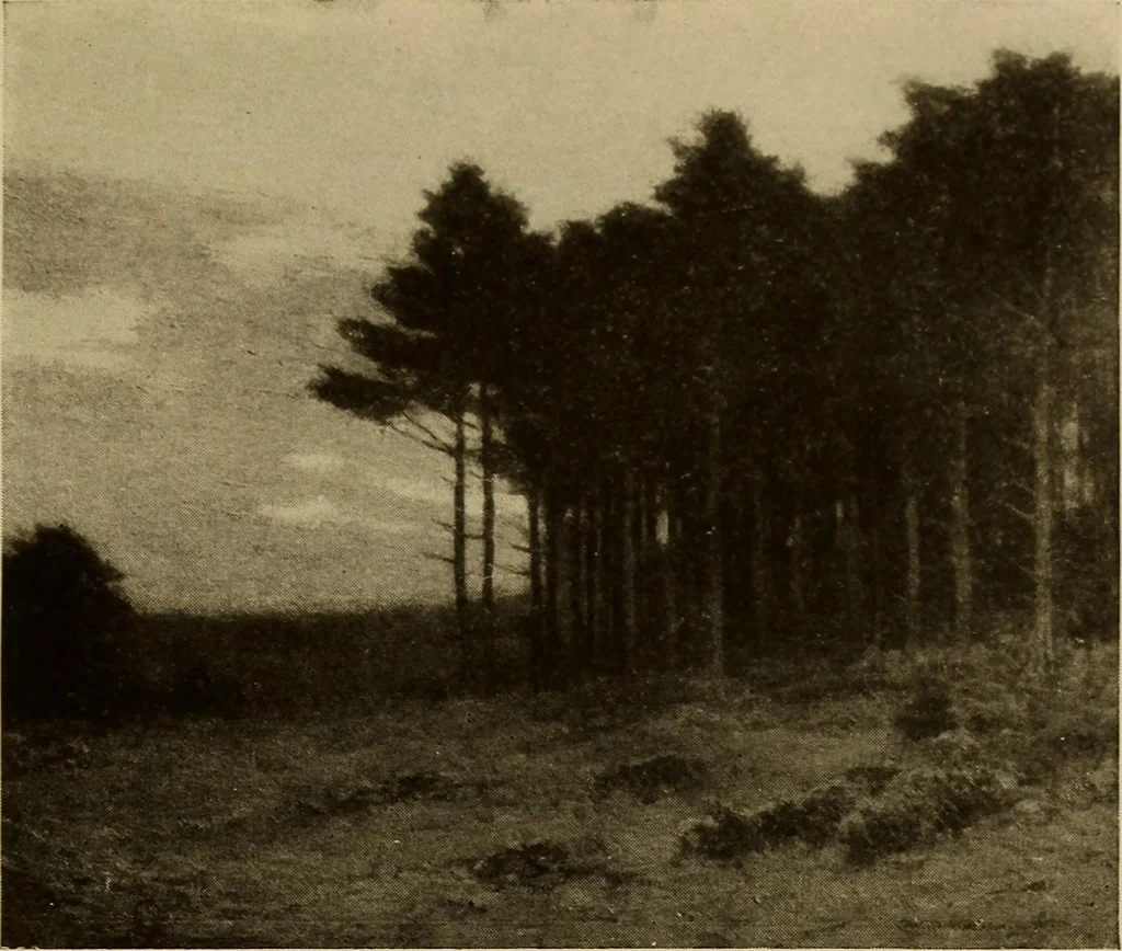An illustration from Catalog of paintings by eminent American old masters : and by some of the prominent living American artists, from the collection of Young's Art Galleries, 1918, leaf 58