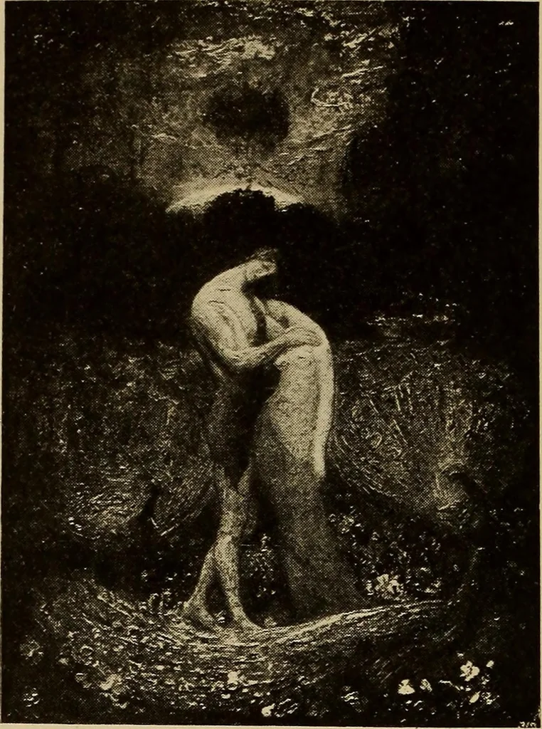 An illustration from Catalog of paintings by eminent American old masters : and by some of the prominent living American artists, from the collection of Young's Art Galleries, 1918, leaf 71