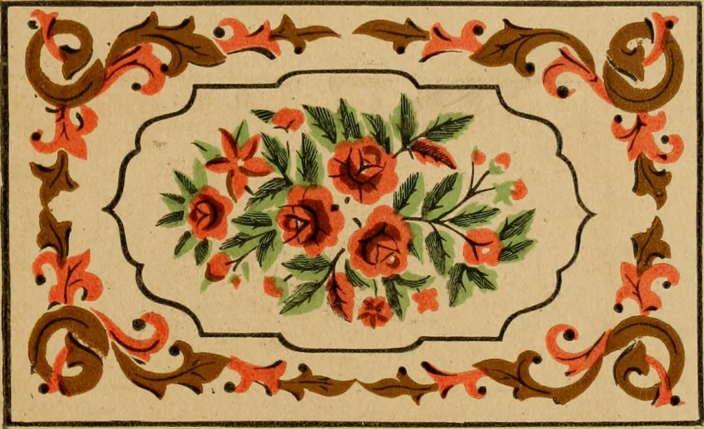 An illustration from [Catalog of rug patterns], 1891, leaf 20