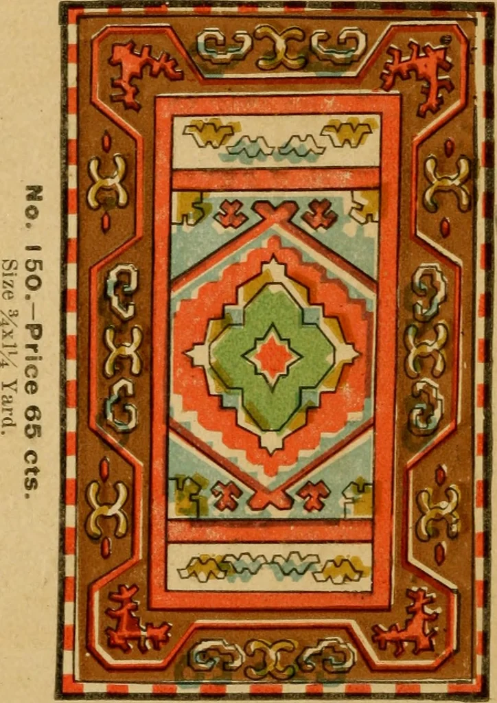 An illustration from [Catalog of rug patterns], 1891, leaf 29