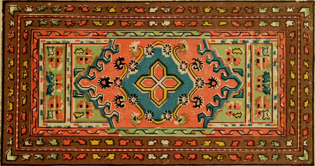 An illustration from [Catalog of rug patterns], 1891, leaf 34