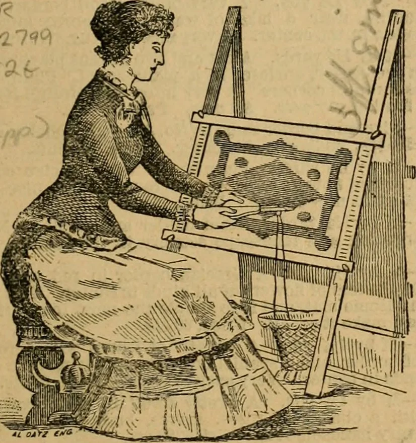 An illustration from [Catalog of rug patterns], 1891, leaf 42