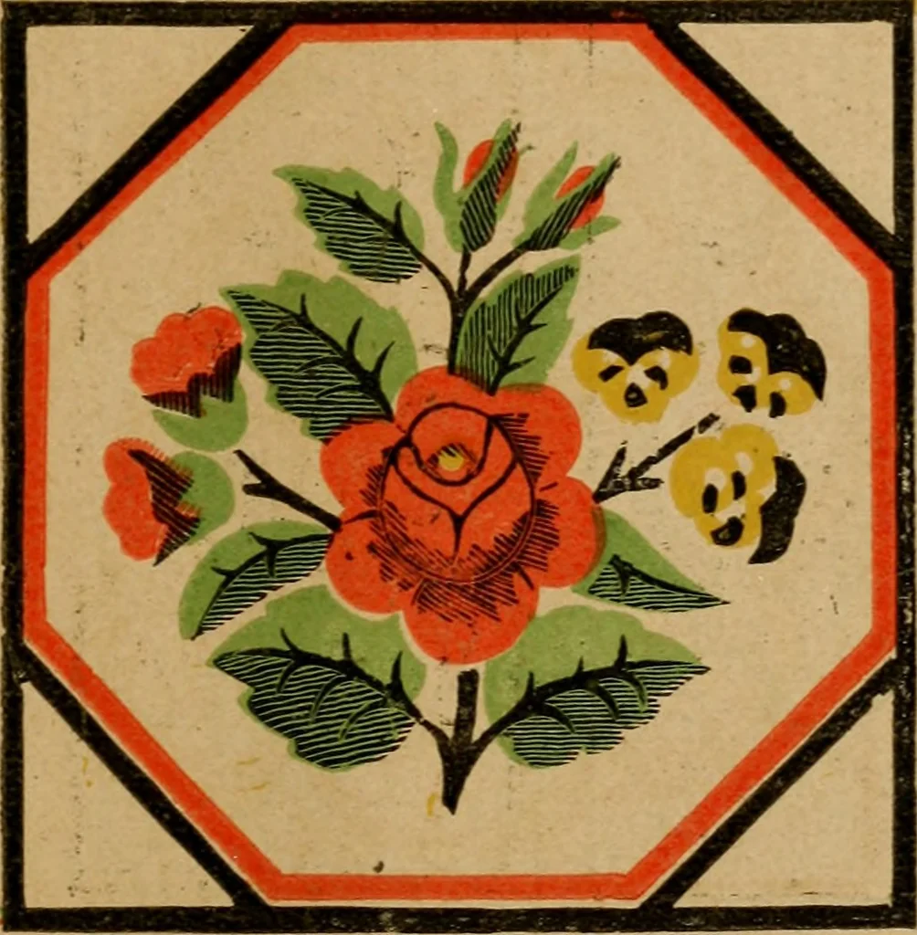 An illustration from [Catalog of rug patterns], 1891, leaf 6