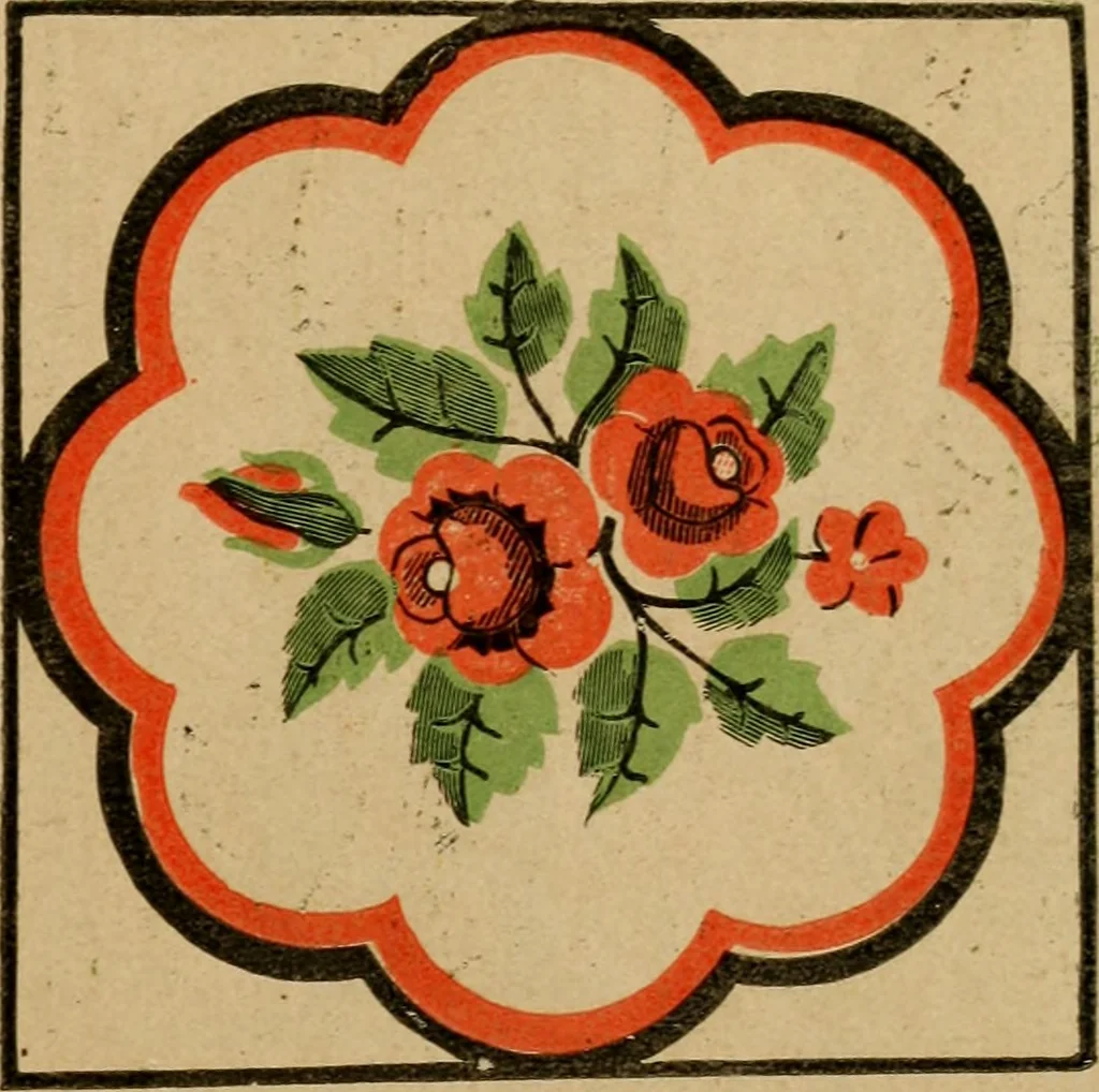 An illustration from [Catalog of rug patterns], 1891, leaf 6