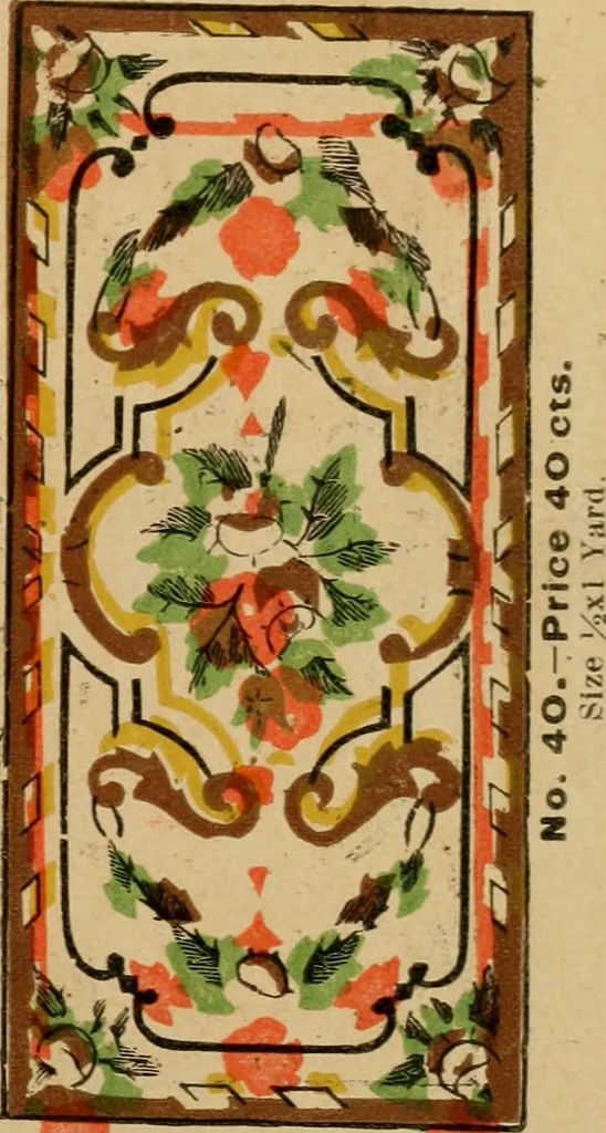 An illustration from [Catalog of rug patterns], 1891, leaf 8