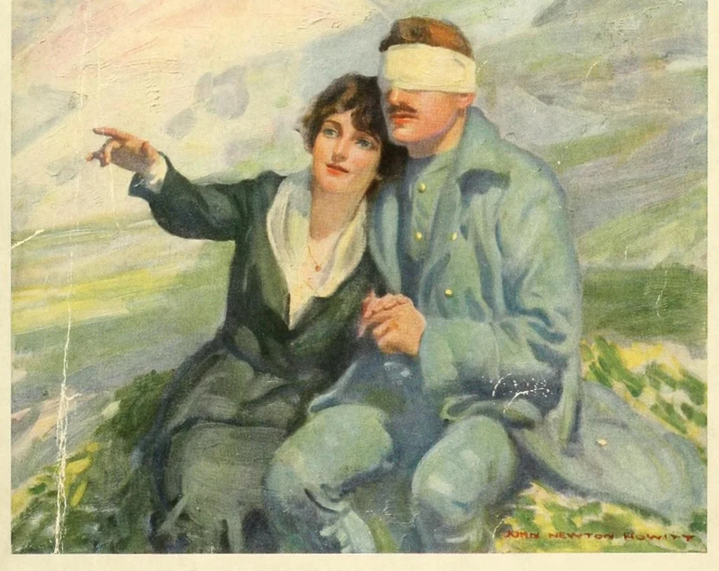 An illustration from Catalog [of the] exhibition at the Anderson Galleries of works of art donated for the benefit of the American-British-French-Belgian Permanent Blind Relief War Fund, May 11 to May 25, 1918, 1918, leaf 5