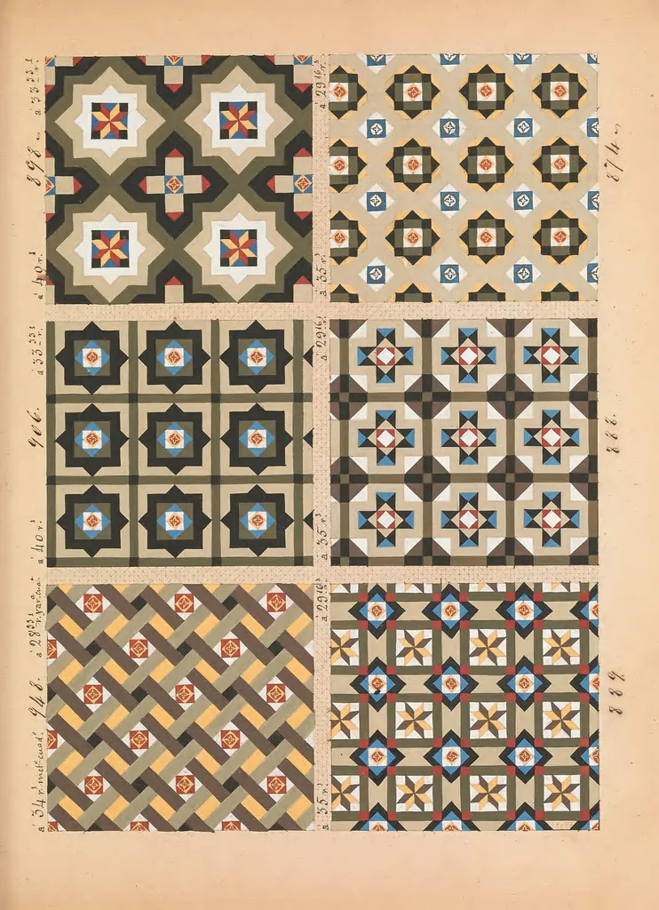 An illustration from [Catalog of samples of tile designs from Mosaico Nolla], 1870, leaf 27