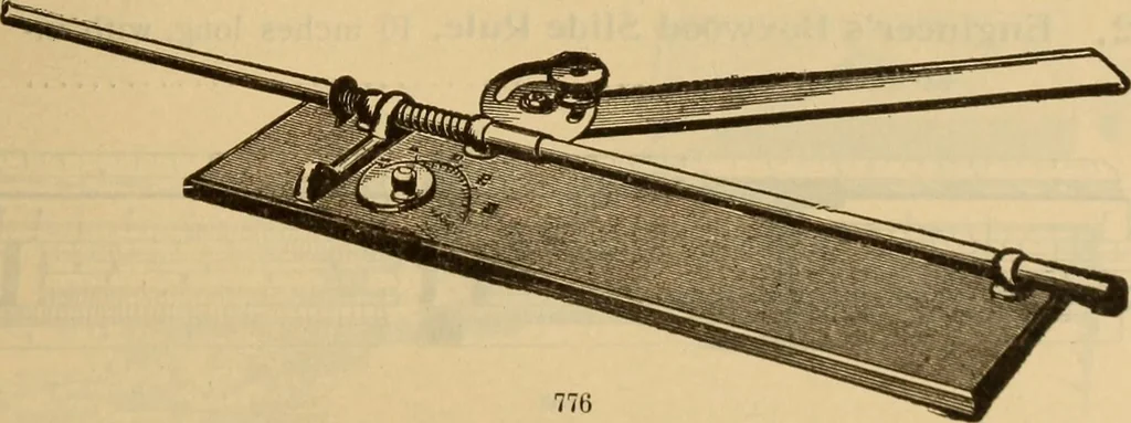 An illustration from Catalogue. A.H. Abbott & co., manufacturers and importers of mathematical and surveying instruments and drawing materials of every description .., 1896, leaf 108